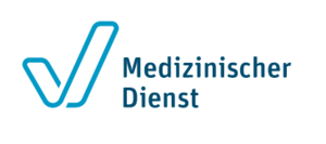 blauer Haken: Logo des Medizinischen Dienstes