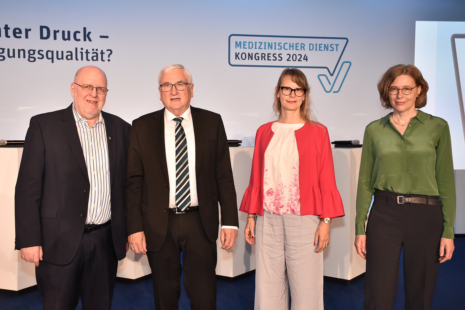 Großansicht: Franz Knieps (Vorstandsvorsitzender BKK Dachverband), Michael Richter, Sandra Goldschmidt, Ursula Gaedigk