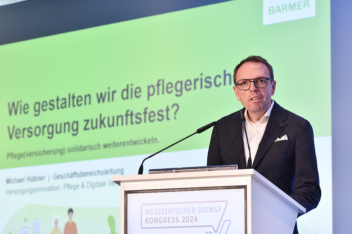 Michael H&uuml;bner, Leiter Gesch&auml;ftsbereich Versorgungsinnovation, Pflege, Digitale Versorgung, Barmer