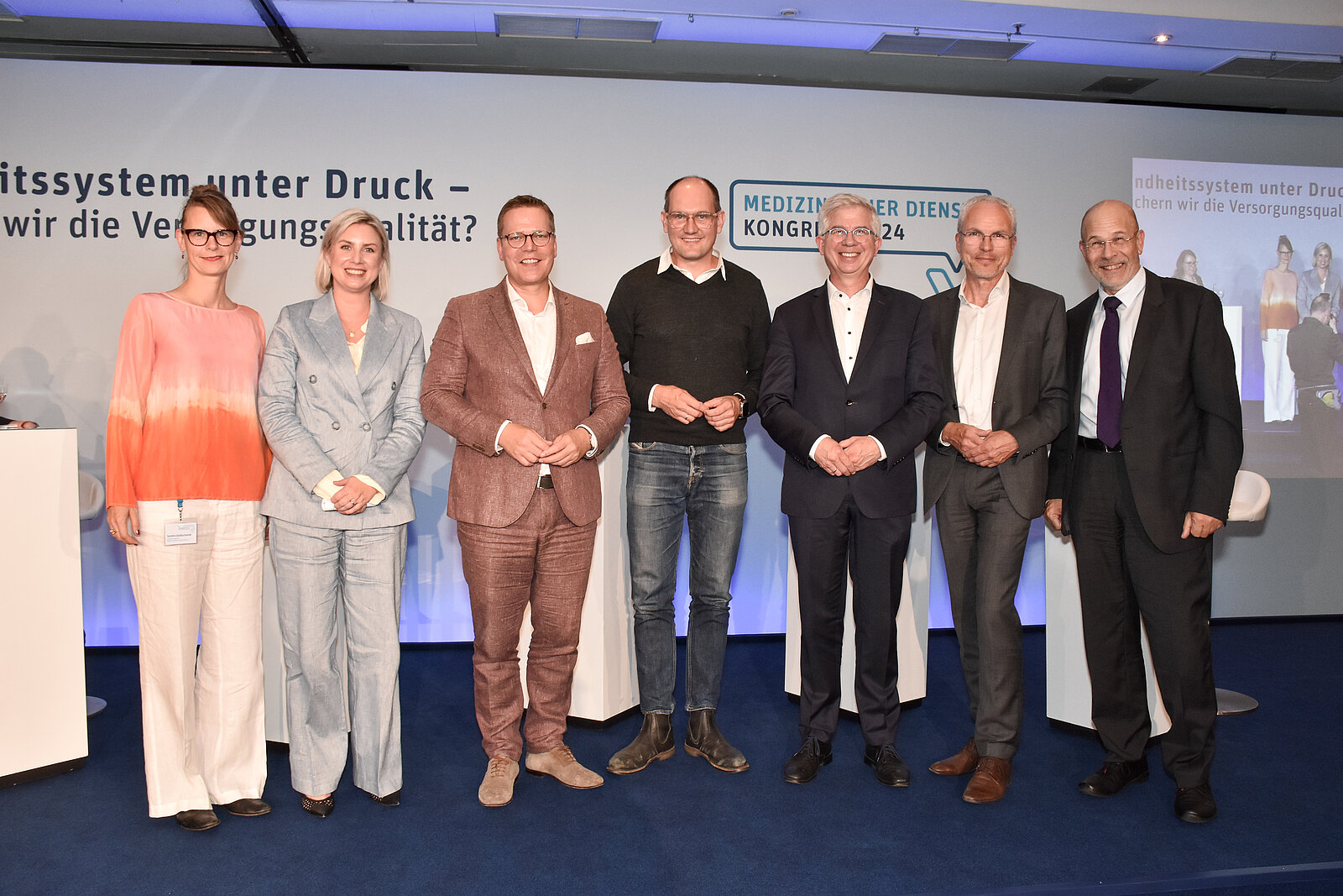 Großansicht: Sandra Goldschmidt, Carola Engler, Tino Sorge, Dr. Janosch Dahmen, Prof. Dr. Andrew Ullmann, Dr. Stefan Gronemeyer, Dr. Ulf Sengebusch